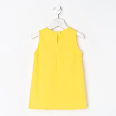 Платье для девочки KAFTAN: Summer cotton, жёлтое, рост 122-128 см