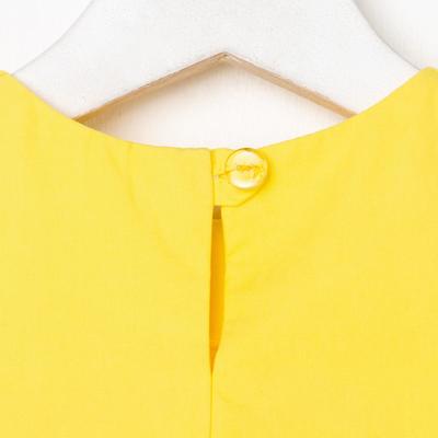 Платье для девочки KAFTAN: Summer cotton, жёлтое, рост 122-128 см