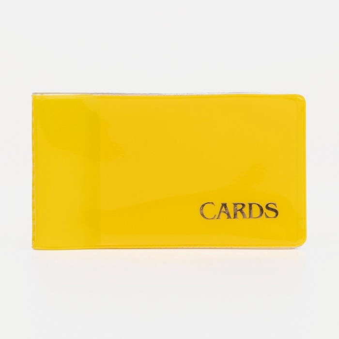 Визитница, 18 карт, цвет жёлтый - Фото 1