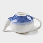 Чайник фарфоровый заварочный Доляна «Космос», 600 мл, цвет синий - Фото 7