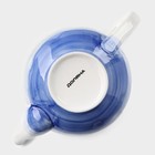 Чайник фарфоровый заварочный Доляна «Космос», 600 мл, цвет синий - фото 4326908