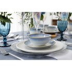 Салатник Magistro «Пэвэти», 400 мл, d=15.3 см, фарфор, белый, голубой - Фото 6