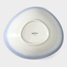 Салатник Magistro «Пэвэти», 400 мл, d=15.3 см, фарфор, белый, голубой - Фото 3