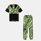 Костюм женский (свитшот, брюки), цвет салатовый, размер 52 - Фото 8