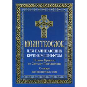 Молитвослов для начинающих крупным шрифтом. Полное Правило ко Святому Причащению: Словарь малопонятных слов