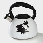 Чайник Доляна «Колибри», 3 л, со свистком, с индикатором нагрева, нержавеющая сталь, белый - Фото 10