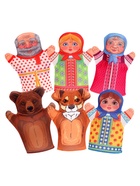 Домашний кукольный театр «Маша и медведь», 6 кукол-перчаток, сценарий в стихах - Фото 4