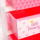 Комод детский «Принцесса», 5 секций, цвет бело-розовый - Фото 5