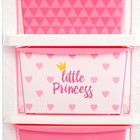 Комод детский «Принцесса», 5 секций, цвет бело-розовый - Фото 6