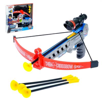 УЦЕНКА (помята упаковка) Арбалет «Спорт», стреляет присосками, с лазерным прицелом, работает от батареек