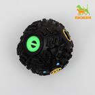 Квакающий мяч для собак, жёсткий, 7,5 см, чёрный - фото 9194169