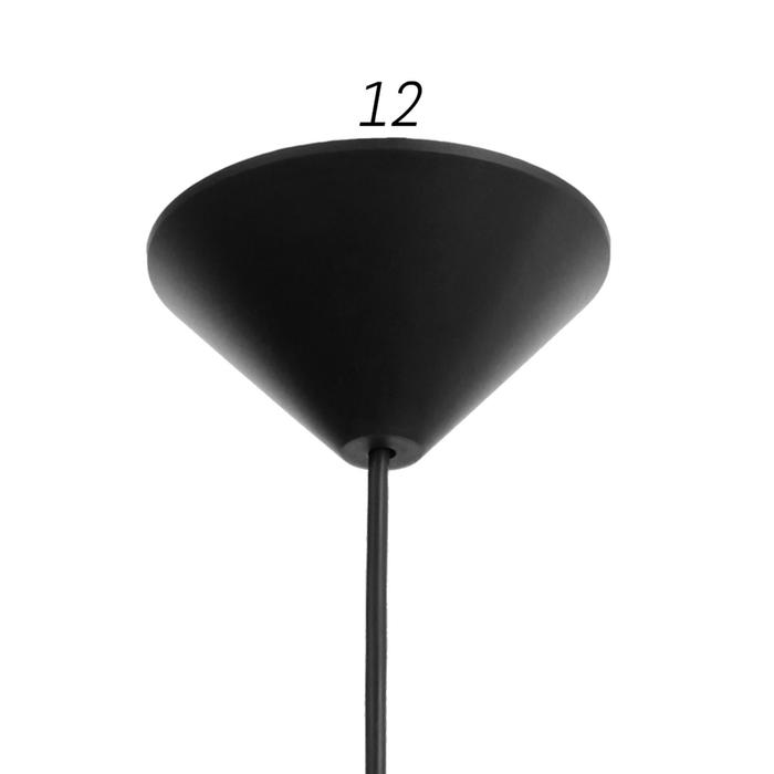 Светильник BayerLux "Цветок" E27 15Вт черный 11х11х12-102 см - фото 1883703396