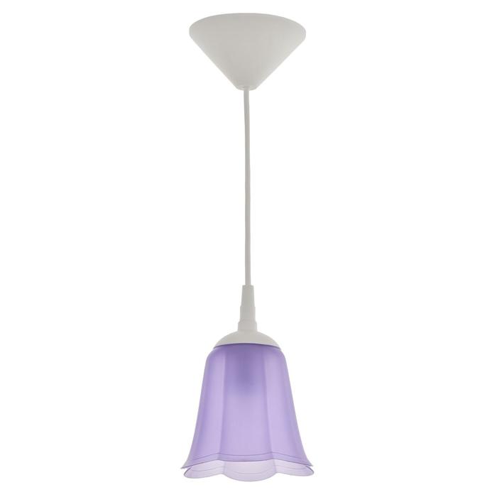 Светильник "Цветок" E27 15Вт фиолетовый 11х11х12-62 см - Фото 1