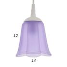 Светильник "Цветок" E27 15Вт фиолетовый 11х11х12-62 см - Фото 4