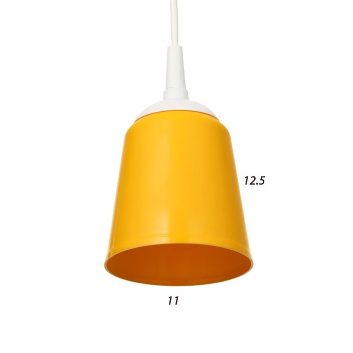 Светильник BayerLux "Цилиндр" E27 15Вт желтый 11х11х12-62 см - фото 1905804923