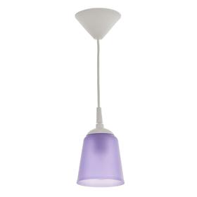 Светильник "Цилиндр" E27 15Вт фиолетовый 11х11х12-62 см