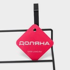 Держатель для полотенец на дверцу Доляна, 24.5×10×10 см, чёрный - Фото 4