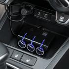УЦЕНКА Разветвитель прикуривателя, 3 гнезда с подсветкой, 2 USB, 12/24 В,провод 70 см,черный - Фото 3