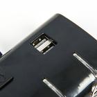 УЦЕНКА Разветвитель прикуривателя, 3 гнезда с подсветкой, 2 USB, 12/24 В,провод 70 см,черный - Фото 7