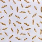 Клеёнка на стол на тканевой основе Доляна «Пёрышки», ширина 137 см, рулон 20 м, толщина 0,22 мм, цвет белый - Фото 3