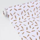 Клеёнка на стол на тканевой основе Доляна «Пёрышки», ширина 137 см, рулон 20 м, толщина 0,22 мм, цвет белый - Фото 4