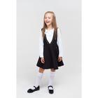 Школьный сарафан для девочки, цвет чёрный, рост 134 см - Фото 3