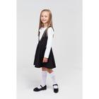 Школьный сарафан для девочки, цвет чёрный, рост 134 см - Фото 5