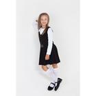 Школьный сарафан для девочки, цвет чёрный, рост 134 см - Фото 4