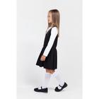 Школьный сарафан для девочки, цвет чёрный, рост 134 см - Фото 5