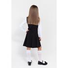 Школьный сарафан для девочки, цвет чёрный, рост 134 см - Фото 6