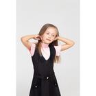 Школьный сарафан для девочки, цвет чёрный, рост 122 см - Фото 2