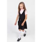 Школьный сарафан для девочки, цвет чёрный, рост 122 см - Фото 3