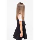 Школьный сарафан для девочки, цвет чёрный, рост 122 см - Фото 4