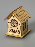 Ёлочная игрушка «Домик с колокольчиками», 6×4.5×4.5 см, от батареек, свечение тёплое белое - Фото 7