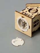 Ёлочная игрушка «Домик с колокольчиками», 6×4.5×4.5 см, от батареек, свечение тёплое белое - Фото 8