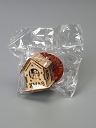 Ёлочная игрушка «Домик со снеговиком», 6×4.5×4.5 см, от батареек, свечение тёплое белое - Фото 9