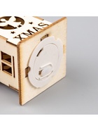 Ёлочная игрушка «Домик с ангелом», 6×4.5×4.5 см, от батареек, свечение тёплое белое - Фото 6