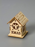 Ёлочная игрушка «Домик с ангелом», 6×4.5×4.5 см, от батареек, свечение тёплое белое - Фото 7