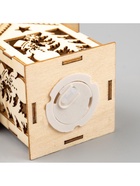 Ёлочная игрушка «Домик со снеговиком», 7.5×6.5×6 см, от батареек, свечение тёплое белое - Фото 7