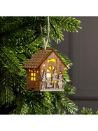 Ёлочная игрушка «Домик с детьми», 8×4×4 см, от батареек, свечение тёплое белое - Фото 5