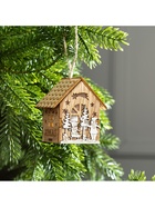 Ёлочная игрушка «Домик с детьми», 8×4×4 см, от батареек, свечение тёплое белое - Фото 4