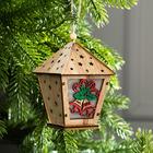 Ёлочная игрушка «Фонарь с колокольчиками», 11х8х8 см, от батареек, свечение тёплое белое - Фото 2