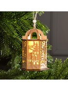 Ёлочная игрушка «Фонарь с домиком», 13×9×9 см, от батареек, свечение тёплое белое - Фото 5