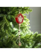 Ёлочная игрушка «Домик с Дедом Морозом», 9×8×4 см, от батареек, свечение тёплое белое - Фото 5