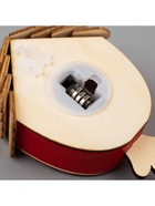 Ёлочная игрушка «Домик с Дедом Морозом», 9×8×4 см, от батареек, свечение тёплое белое - Фото 7