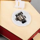 Ёлочная игрушка «Домик со снеговиком», от батареек, свечение тёплое белое - Фото 5