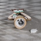 Светодиодная фигура «Олень» 12 × 18 × 6 см, дерево, батарейки CR2032х1 (в комплекте), свечение тёплое белое - Фото 3