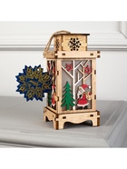 Ёлочная игрушка «Фонарь с Дедом Морозом», 16×8×8 см, от батареек, свечение тёплое белое - Фото 8