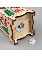 Ёлочная игрушка «Фонарь с Дедом Морозом», 16×8×8 см, от батареек, свечение тёплое белое - Фото 7