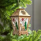 Ёлочная игрушка «Фонарь с оленем», 16×10×10 см, от батареек, свечение тёплое белое - Фото 2